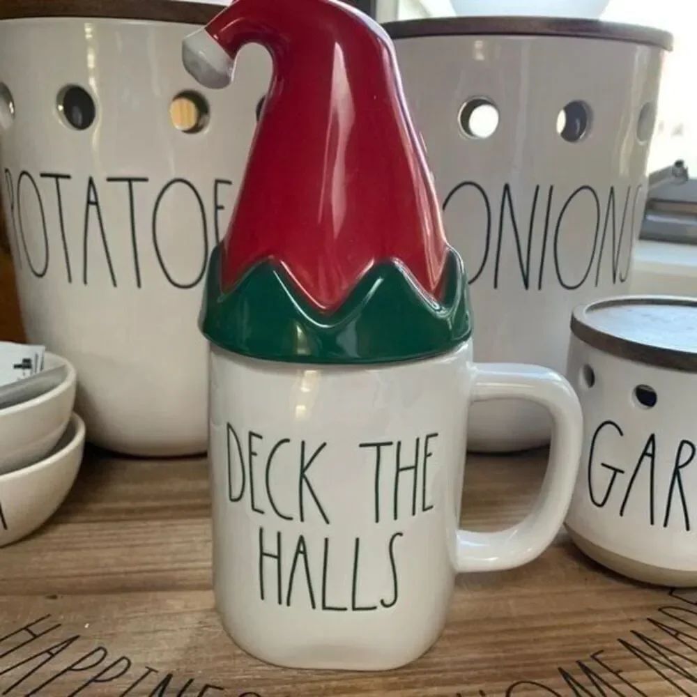 Rae Dunn DECK THE HALLS Mug